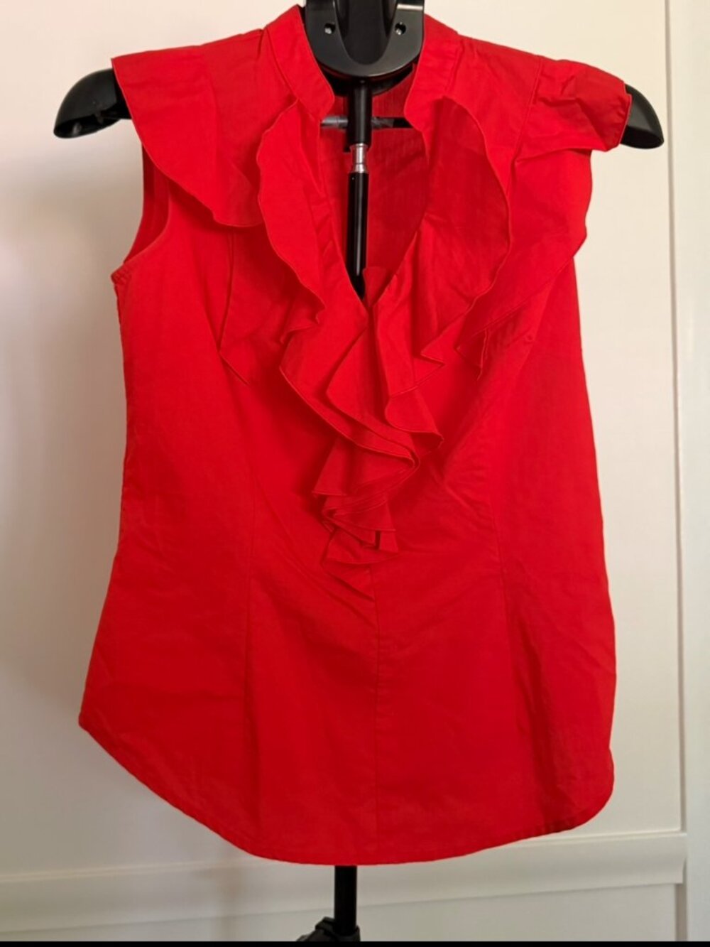 Worthington Orange Blouse with Ruffles Size PS